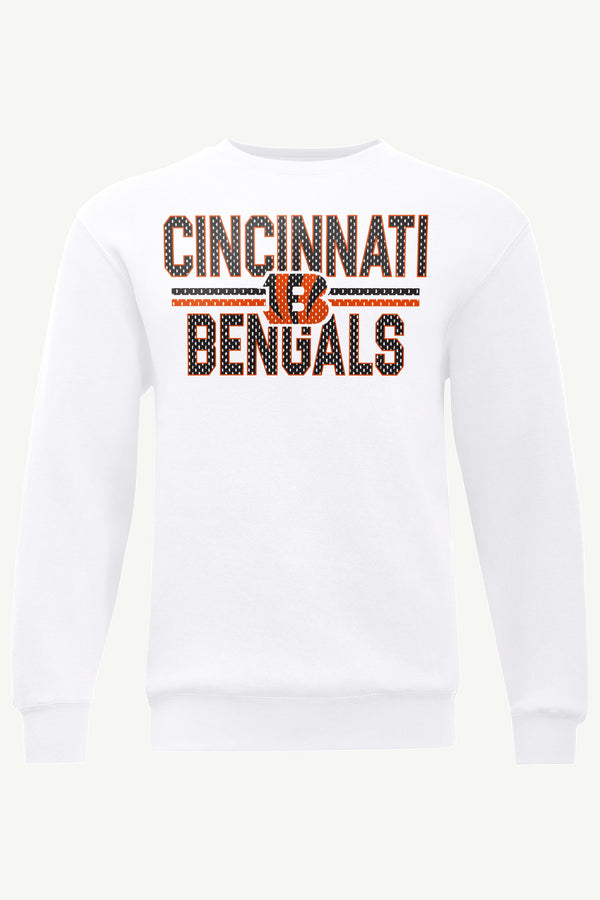starter MENS CINCINNATI BENGALS MESH LOOK SWEATSHIRT
