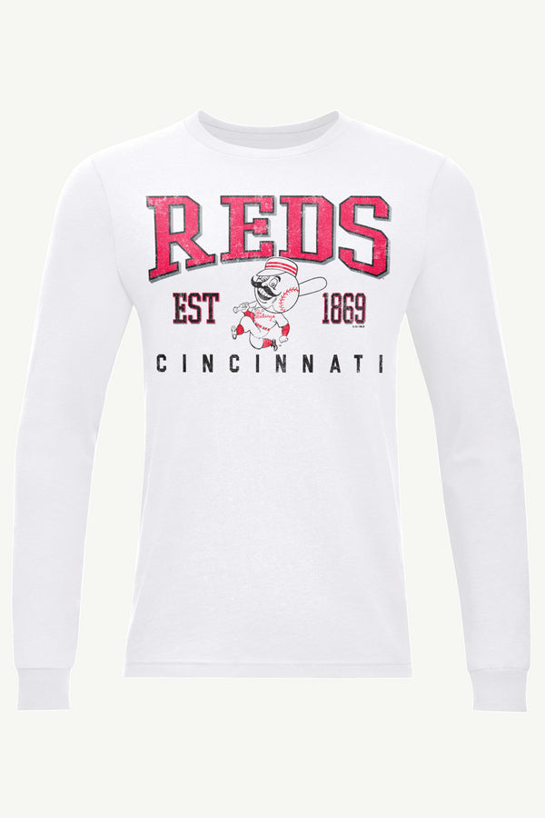 starter MENS CINCINNATI REDS RETRO LONG SLEEVE T SHIRT