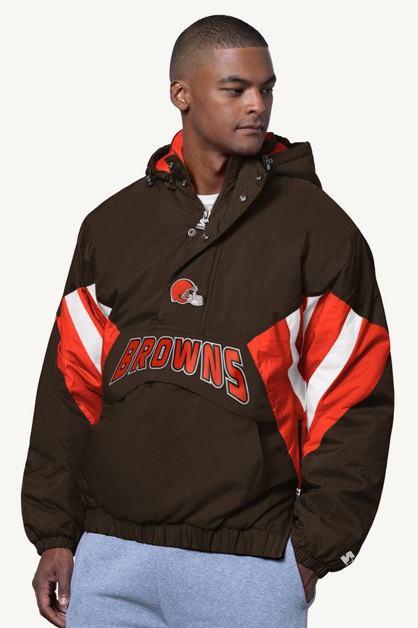 starter MENS CLEVELAND BROWNS CLASSIC BREAKAWAY JACKET