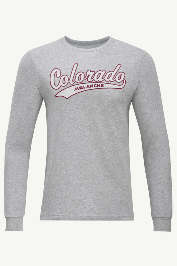 starter MENS COLORADO AVALANCHE TAILSWEEP LONG SLEEVE T SHIRT