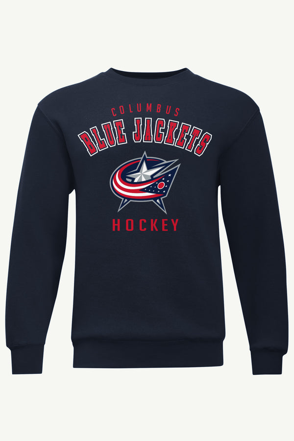 starter MENS COLUMBUS BLUE JACKETS GRAPHIC SWEATSHIRT