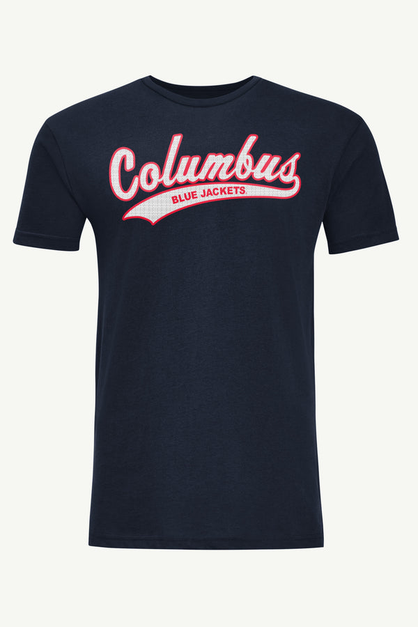 starter MENS COLUMBUS BLUE JACKETS TAILSWEEP T SHIRT