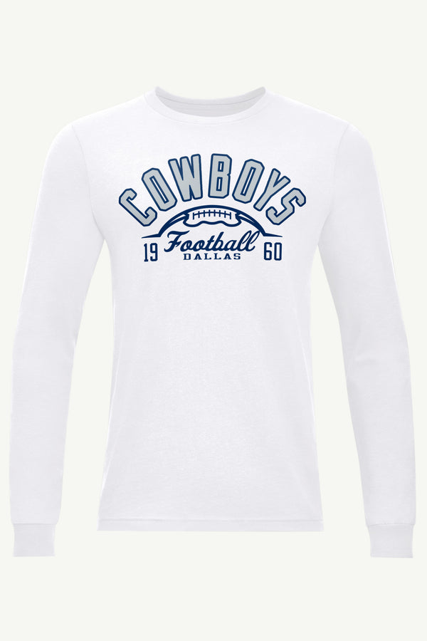 starter MENS DALLAS COWBOYS HALF BALL LONG SLEEVE T SHIRT