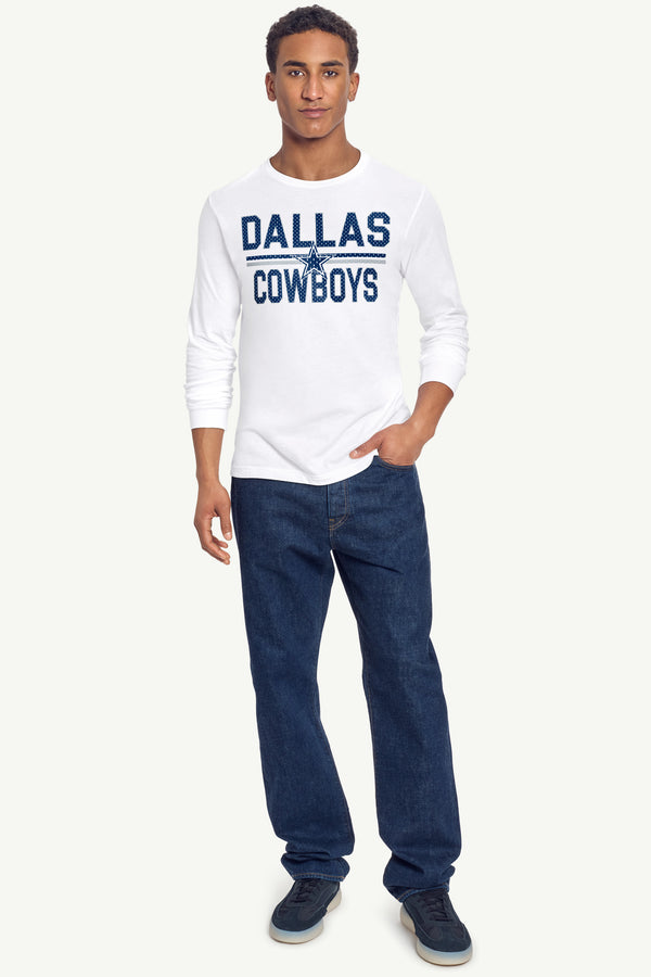 Starter MENS DALLAS COWBOYS MESH LOOK LONG SLEEVE T SHIRT