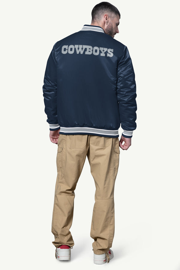 Starter MENS DALLAS COWBOYS SHOCK WAVE SATIN JACKET