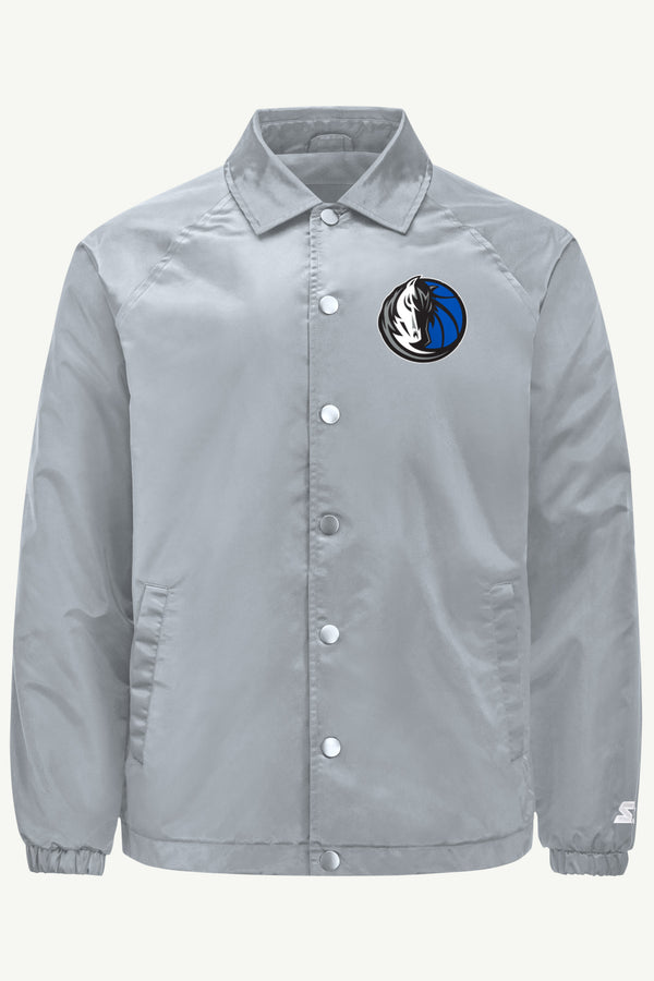 starter MENS DALLAS MAVERICKS HALF BALL COACHES JACKET