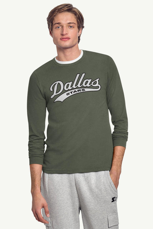 Starter MENS DALLAS STARS TAILSWEEP LONG SLEEVE T SHIRT