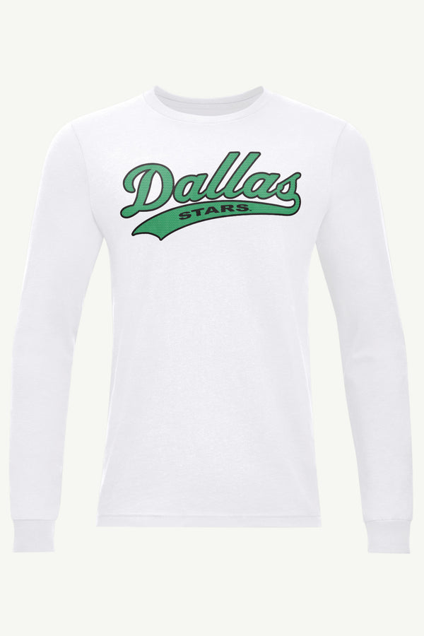 starter MENS DALLAS STARS TAILSWEEP LONG SLEEVE T SHIRT