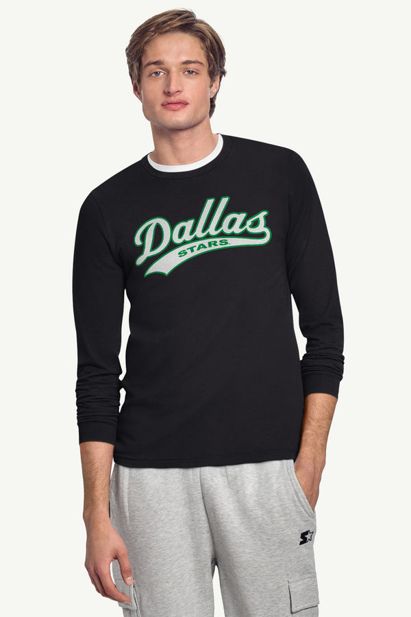 Starter MENS DALLAS STARS TAILSWEEP LONG SLEEVE T SHIRT