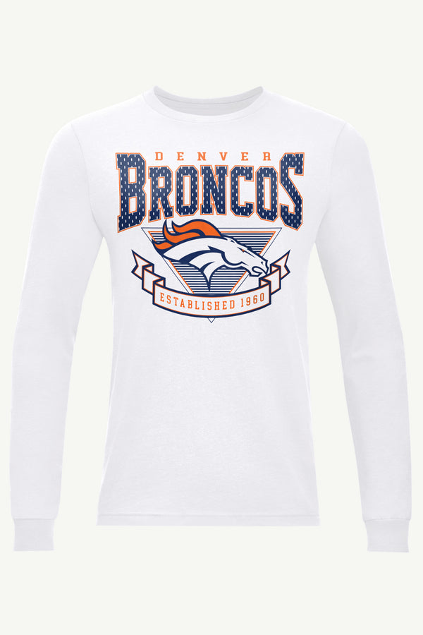 starter MENS DENVER BRONCOS 80's INSPIRED LONG SLEEVE T SHIRT