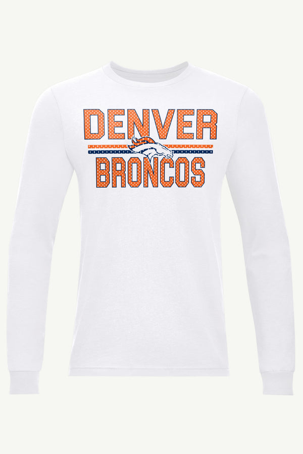 starter MENS DENVER BRONCOS MESH LOOK LONG SLEEVE T SHIRT