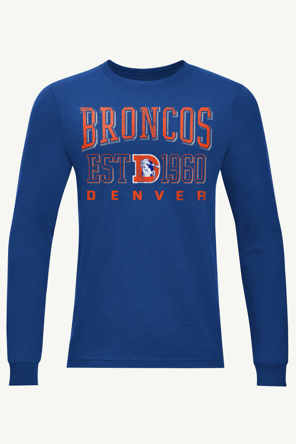 starter MENS DENVER BRONCOS RETRO LONG SLEEVE T SHIRT