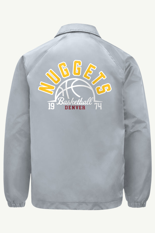 Starter MENS DENVER NUGGETS HALF BALL COACHES JACKET