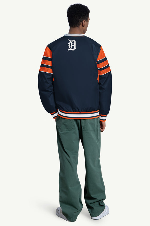Starter MENS DETRIOT TIGERS ENFORCER V-NECK PULLOVER JACKET