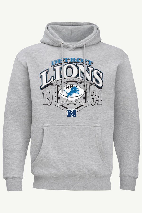 starter MENS DETROIT LIONS 80s INSPIRED FIELD HOODIE