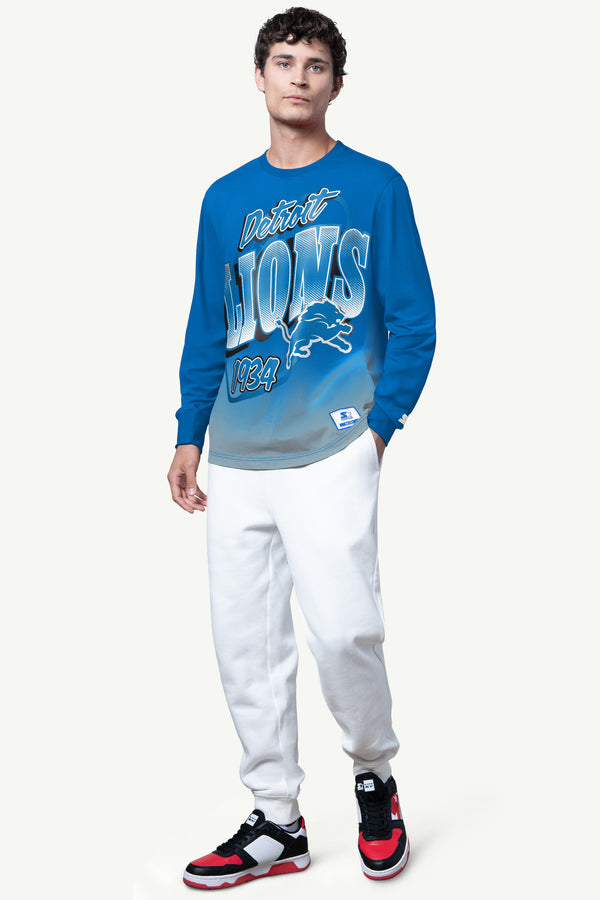 Starter MENS DETROIT LIONS EXTREME QUARTERBACK LONG SLEEVE T SHIRT