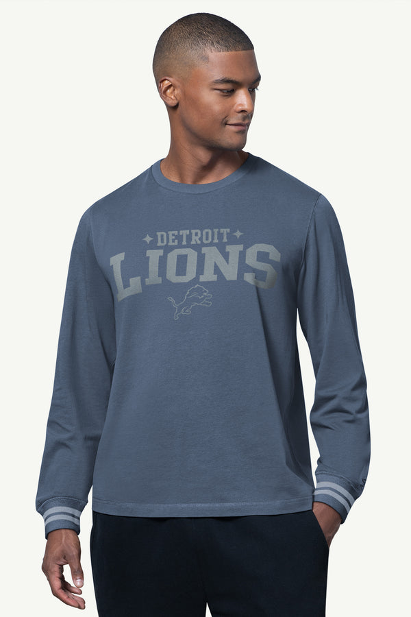 starter MENS DETROIT LIONS FIELD LONG SLEEVE T SHIRT