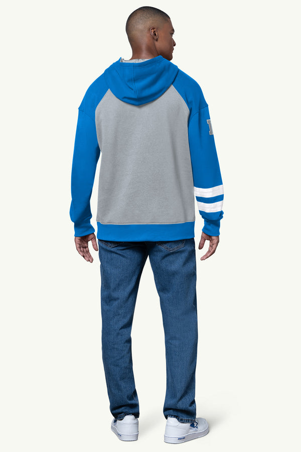 Starter MENS DETROIT LIONS INTERCEPTION COLORBLOCK HOODIE