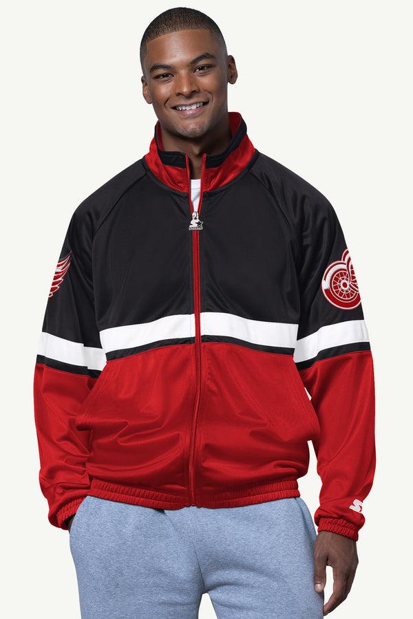starter MENS DETROIT RED WINGS VETERAN TRACK JACKET