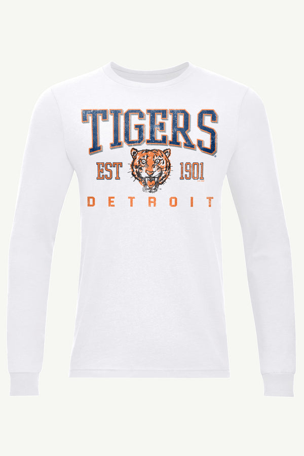 starter MENS DETROIT TIGERS RETRO LONG SLEEVE T SHIRT