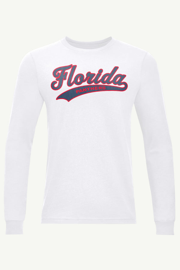 starter MENS FLORIDA PANTHERS TAILSWEEP LONG SLEEVE T SHIRT