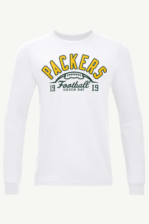 starter MENS GREEN BAY PACKERS HALF BALL LONG SLEEVE T SHIRT