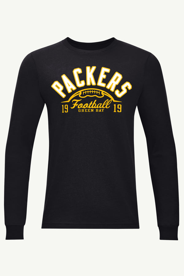 starter MENS GREEN BAY PACKERS HALF BALL LONG SLEEVE T SHIRT