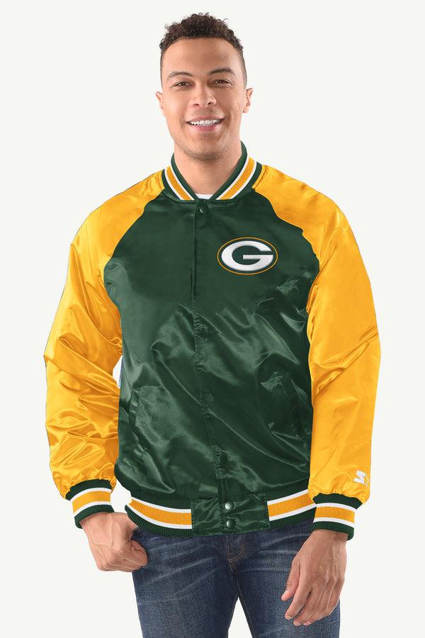 starter MENS GREEN BAY PACKERS INDUCTEE SATIN VARSITY JACKET