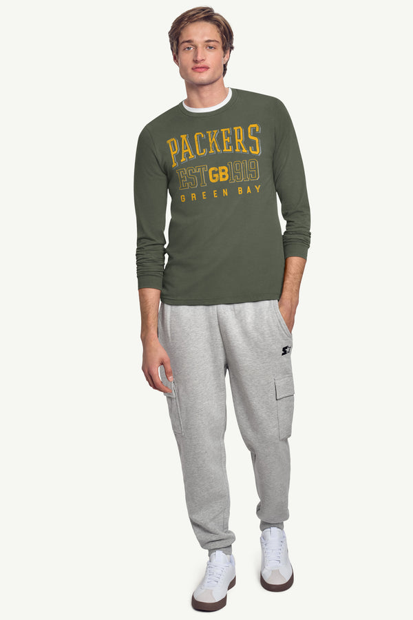 Starter MENS GREEN BAY PACKERS RETRO LONG SLEEVE T SHIRT
