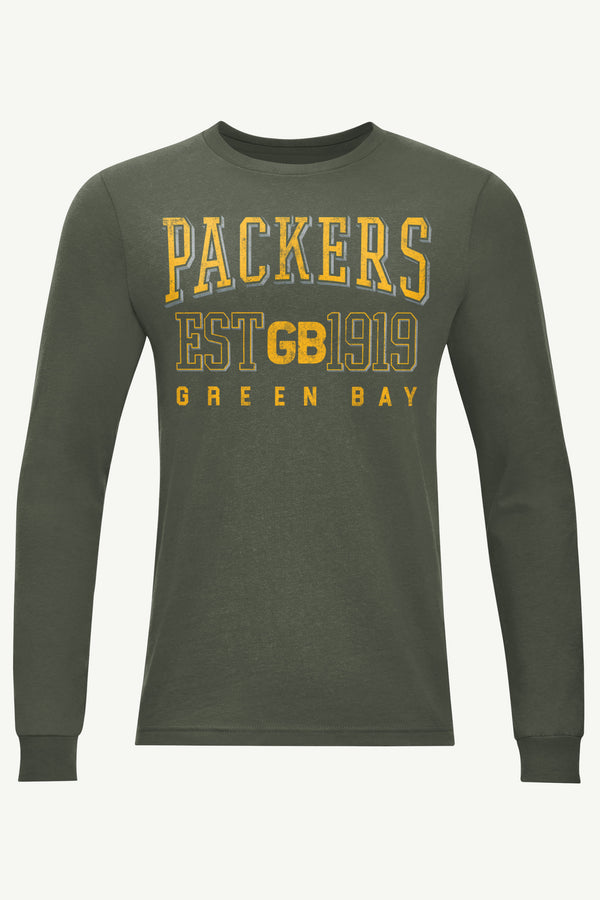 starter MENS GREEN BAY PACKERS RETRO LONG SLEEVE T SHIRT