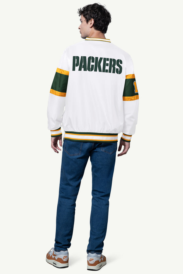 Starter MENS GREEN BAY PACKERS SIGNAL COLLAR PULLOVER