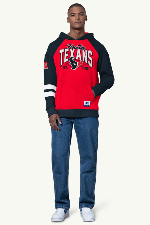 Starter MENS HOUSTON TEXANS INTERCEPTION COLORBLOCK HOODIE