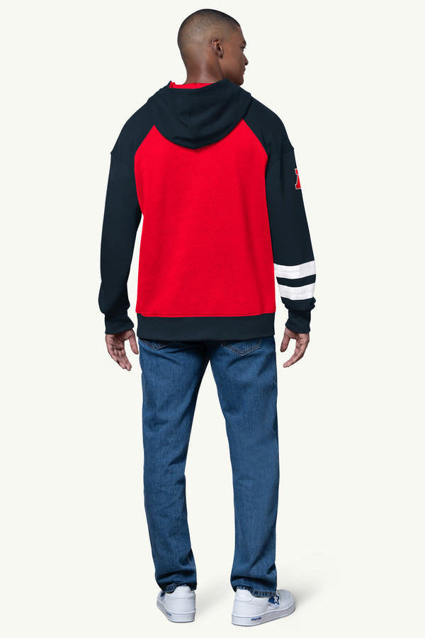 Starter MENS HOUSTON TEXANS INTERCEPTION COLORBLOCK HOODIE