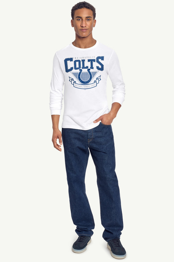 Starter MENS INDIANAPOLIS COLTS 80's INSPIRED LONG SLEEVE T SHIRT