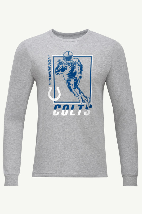 starter MENS INDIANAPOLIS COLTS PLAYER GRID LONG SLEEVE T SHIRT