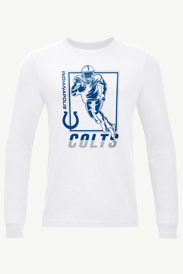 starter MENS INDIANAPOLIS COLTS PLAYER GRID LONG SLEEVE T SHIRT