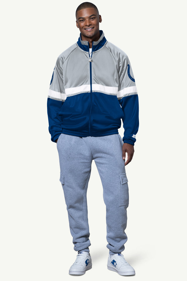 Starter MENS INDIANAPOLIS COLTS VETERAN TRACK JACKET