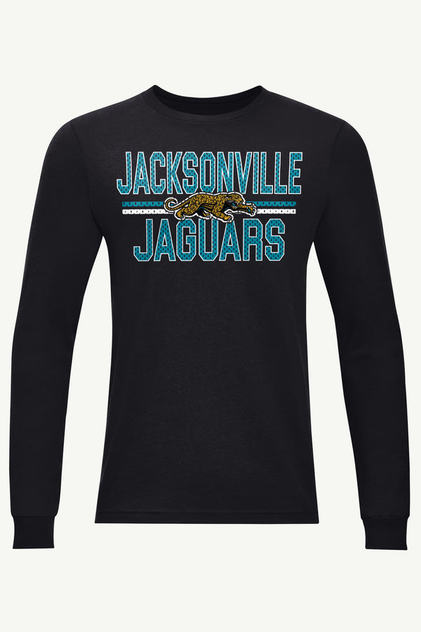 starter MENS JACKSONVILLE JAGUARS MESH LOOK RETRO LONG SLEEVE T SHIRT