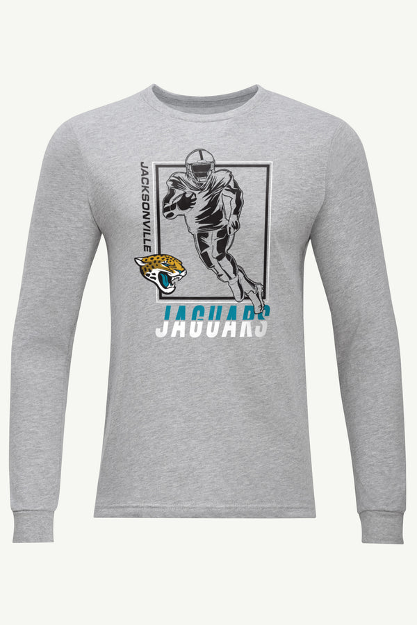 starter MENS JACKSONVILLE JAGUARS PLAYER GRID LONG SLEEVE T SHIRT