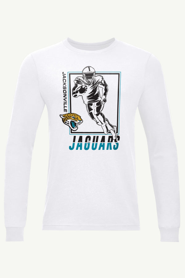 starter MENS JACKSONVILLE JAGUARS PLAYER GRID LONG SLEEVE T SHIRT
