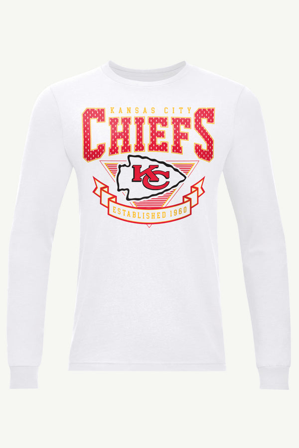 starter MENS KANSAS CITY CHIEFS 80's INSPIRED LONG SLEEVE T SHIRT