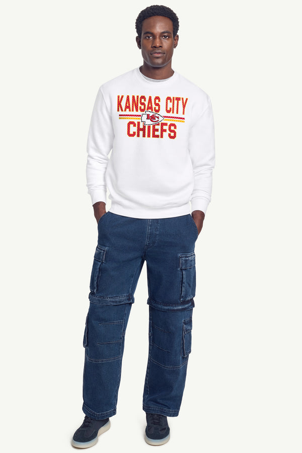 Starter MENS KANSAS CITY CHIEFS MESH LOOK SWEATSHIRT