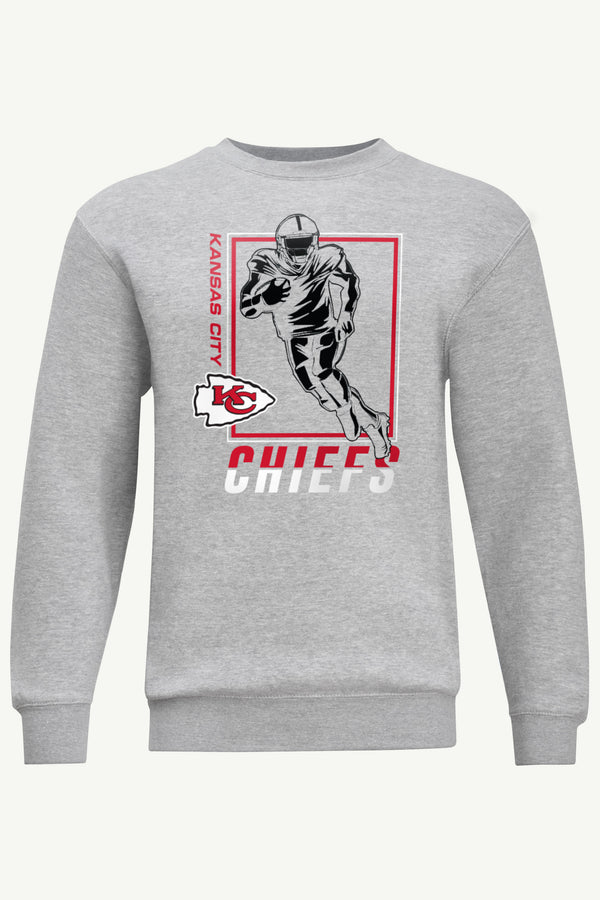 starter MENS KANSAS CITY CHIEFS PLAYER GRID SWEATSHIRT