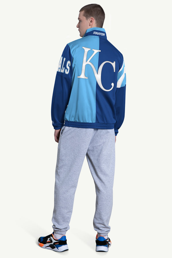 Starter MENS KANSAS CITY ROYALS HERITAGE TRACK JACKET