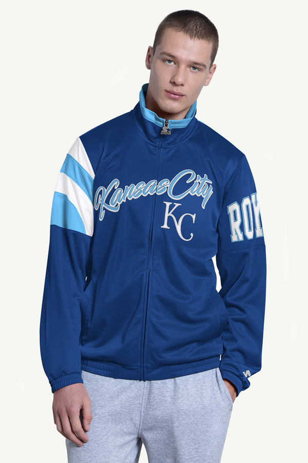 starter MENS KANSAS CITY ROYALS HERITAGE TRACK JACKET