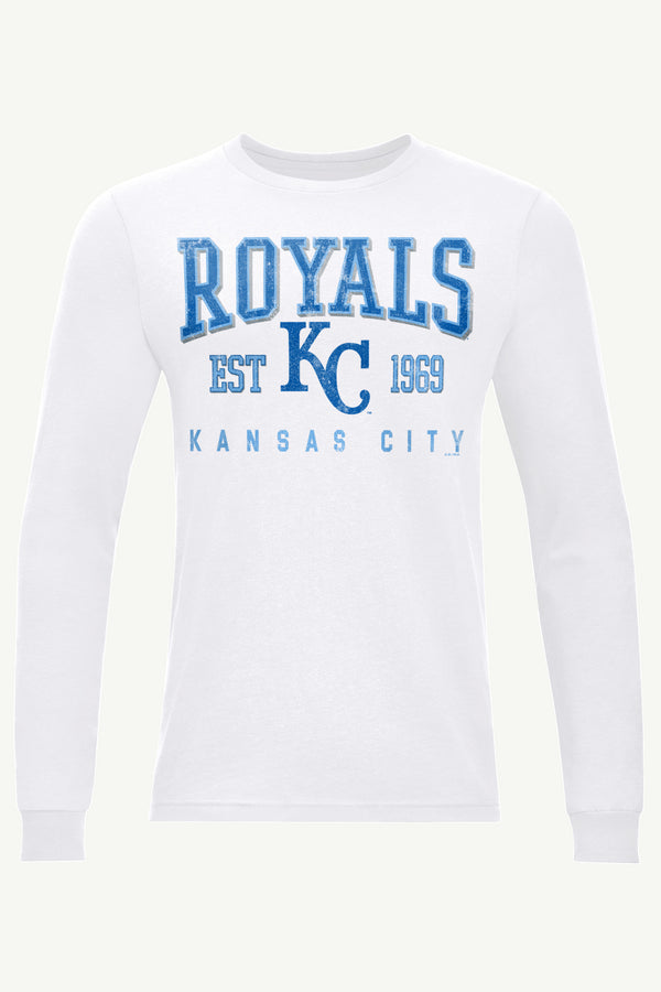 starter MENS KANSAS CITY ROYALS RETRO LONG SLEEVE T SHIRT