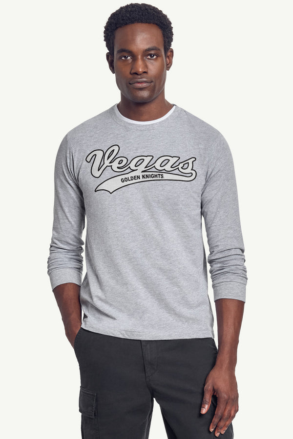 Starter MENS LAS VEGAS GOLDEN KNIGHTS TAILSWEEP LONG SLEEVE T SHIRT