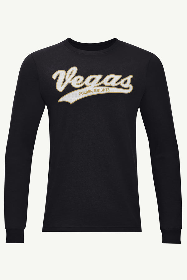 starter MENS LAS VEGAS GOLDEN KNIGHTS TAILSWEEP LONG SLEEVE T SHIRT