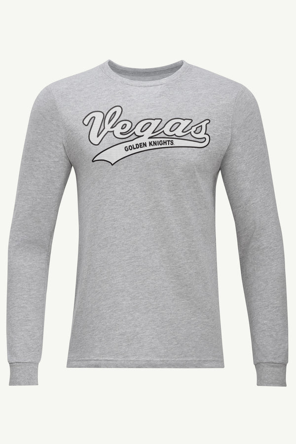 starter MENS LAS VEGAS GOLDEN KNIGHTS TAILSWEEP LONG SLEEVE T SHIRT