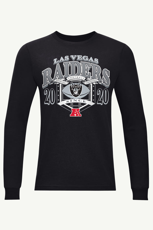 starter MENS LAS VEGAS RAIDERS 80s INSPIRED FIELD LONG SLEEVE T SHIRT
